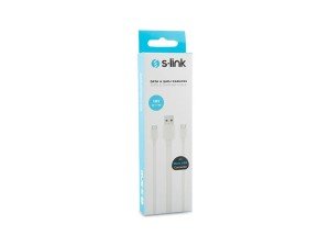 S-link SMG-328 2xMicro USB 1mt Beyaz Şarj Kablosu