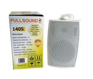 FullSound 100Watt Hat Trafolu Kabin Hoparlör Beyaz