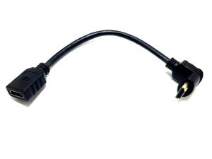 Winkel 20cm 90Derece Dişi-Erkek HDMI Kablo