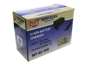 Mervesan 42Volt 10S 1Amper Li-ion Batarya Şarj Cihazı