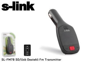 S-link SL-FM78 SD/Usb Destekli Fm Transmitter