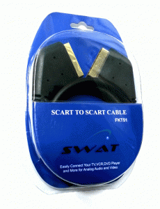 SWAT SCART Kablo 24K Altın Konnektör 1.3mt