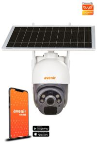Avenir AV-S230 2MP 1080P Güneş Panelli Solar Wifi PTZ Kamera Tuya Destekli