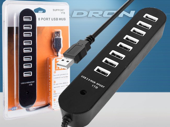 Hadron USB 2.0 HUB 8 PORT USB Çoklayıcı HD165