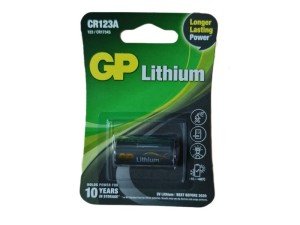 GP CR123A 3Volt Lithium Pil