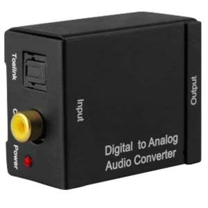 Powermaster Digital Optik to Analog RCA Audio Ses Çevirici