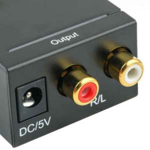 Powermaster Digital Optik to Analog RCA Audio Ses Çevirici