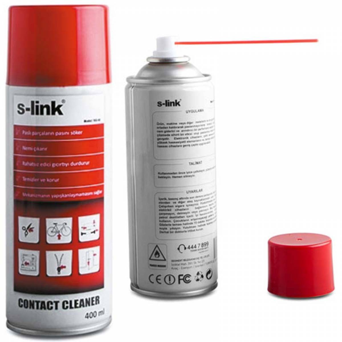 S-Link YKS-40 Contact Cleaner Yağlı Kontak Sprey 400ml