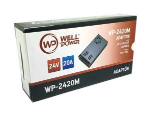 WellPower 24Volt 20Amper Metal Kasa Adaptör Fanlı