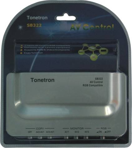 Tonetron SB322 Seçici Audio-Video 3Girişli
