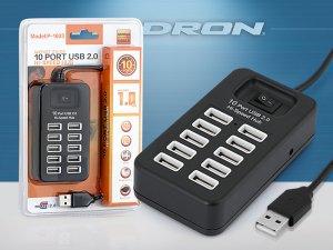 Hadron HD155 USB2.0 10 Port USB Çoklayıcı