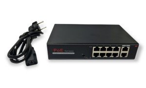 Avenir AV-H1108PGL 8 Port PoE Switch + 2 Port Uplink Gigabit