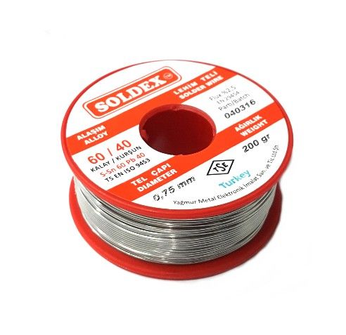 Soldex 200Gr 0,75mm 60/40 Lehim Teli