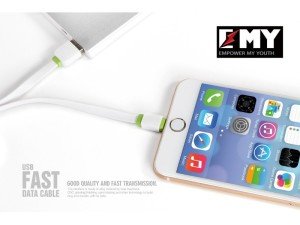 EMY MY-445 Apple Lightning Hızlı Şarj Data Kablosu 1Metre