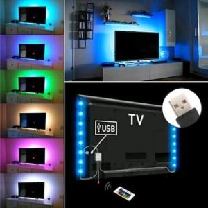 electroon Tv Arkası USB Led Işık 4x50cm RGB +Kumandalı