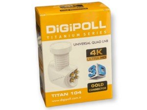 DiGiPOLL Universal Quad LNB Full HD 4K Uyumlu