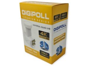 DiGiPOLL Universal Quad LNB Full HD 4K Uyumlu