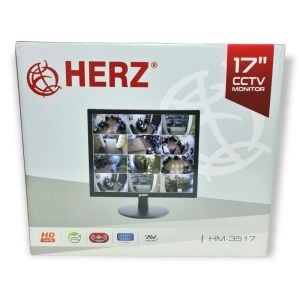 Herz HM-3517 17'' HD LED CCTV Monitör Vga-HDMI-Rca Girişli Hoparlörlü