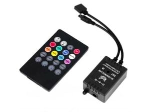 Powermaster IR Kontrol Kumandalı Renk Değiştiren Müziğe Sese Duyarlı Rgb Led Kontrol Cihazı