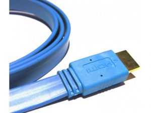 ROSE 5Metre Flat HDMI Kablo 1.4v Mavi