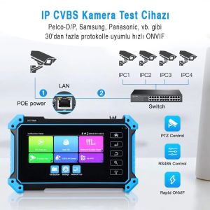 NOVACOM NVC-IPC5100 PLUS 5.4'' IP-HD-TVI-CVI-AHD CCTV Kamera Test Cihazı