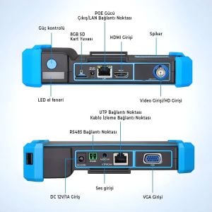 NOVACOM NVC-IPC5100 PLUS 5.4'' IP-HD-TVI-CVI-AHD CCTV Kamera Test Cihazı