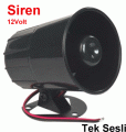 TT-TECHNIC 12Volt 20Watt Siren Tek Sesli