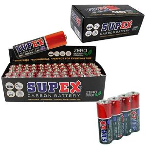 Supex R6 1.5 Volt Çinko Karbon AA Kalem Pil 60'lı Kalem Pil