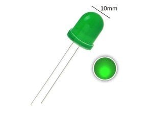 electroon 10mm Yeşil Led - 1Adet