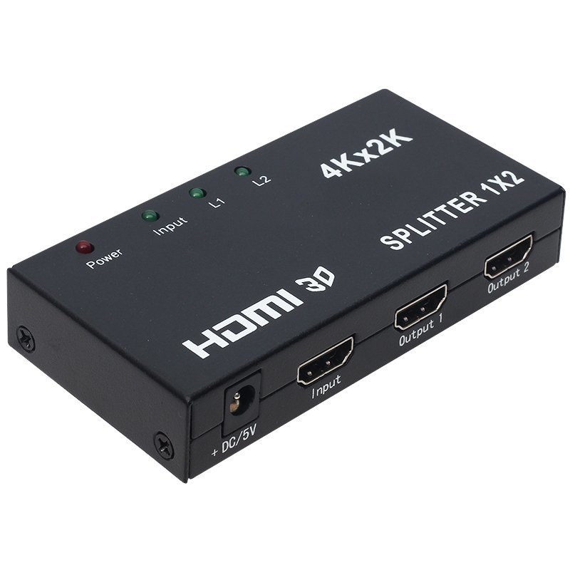 Powermaster 1x2 HDMI Splitter 2Port 1080P