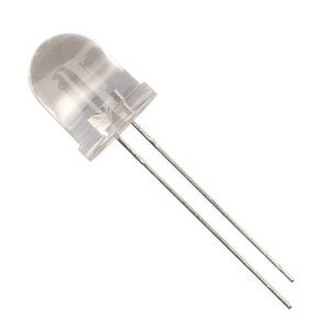 electroon 10mm Şeffaf Kırmızı Led - 1Adet