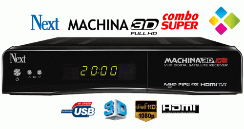 Next MACHINA 3D Combo Super Full HD Uydu Alıcı