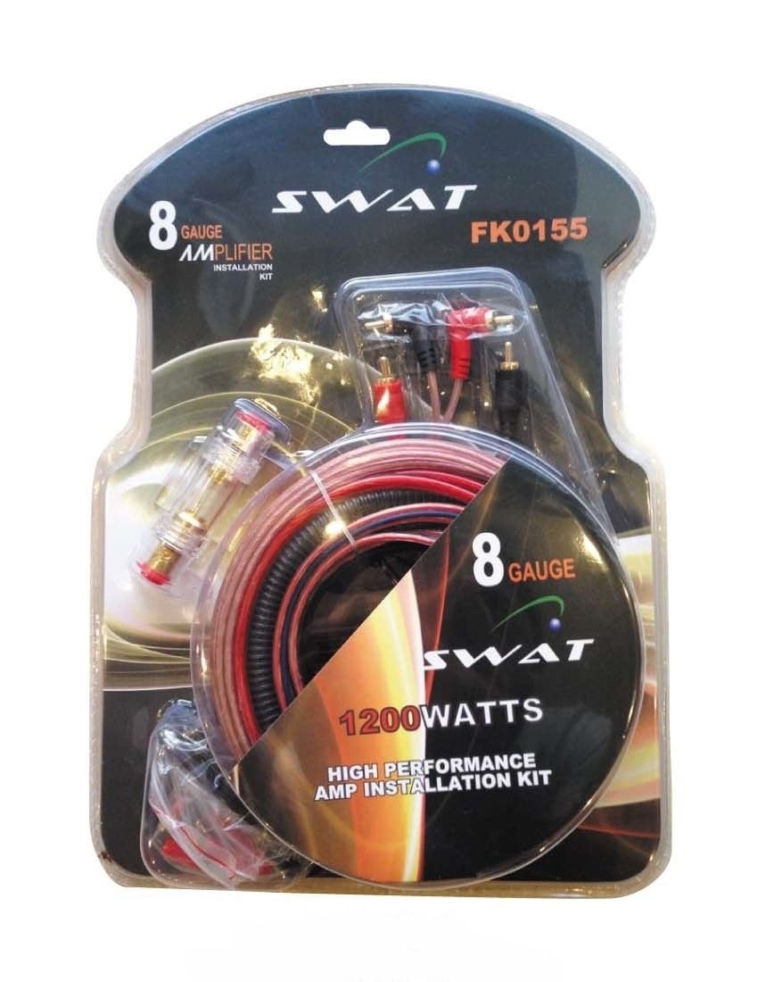 SWAT 8GA 1200W Oto Anfi Kablo Seti