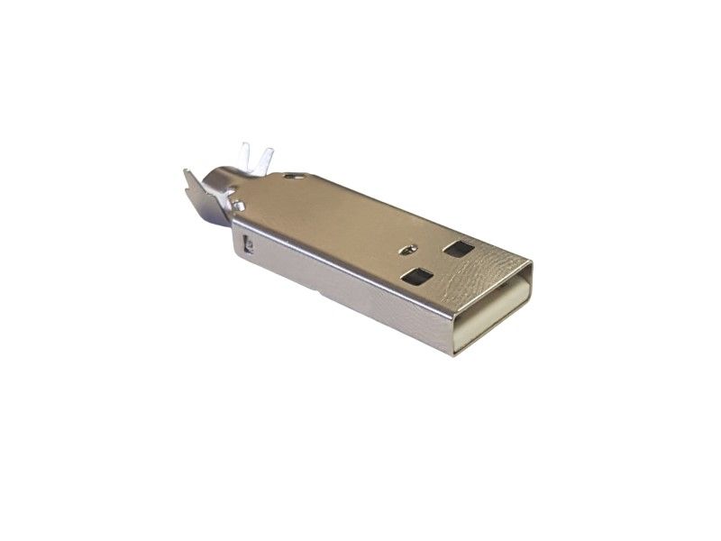 electroon USB A Erkek Lehimlenebilir Metal Soket