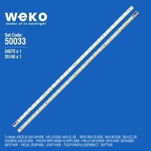 Beko B50-Lw-9336 50'' inç 2 Adet Tv Led Bar