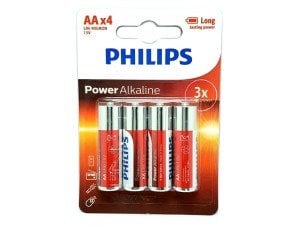 PHILIPS Power Alkalin 4xAA 1.5Volt Kalem Pil LR6