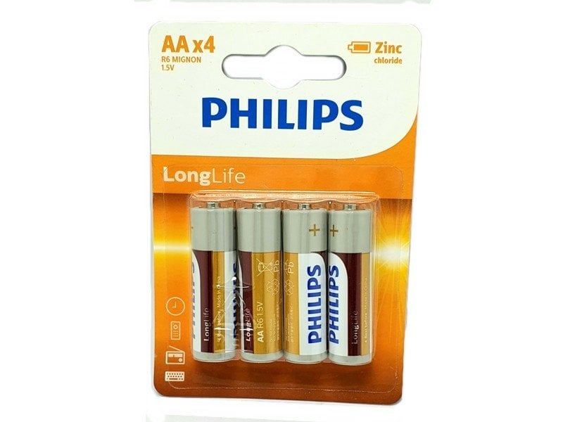 PHILIPS LongLife 4xAA 1.5Volt Kalem Pil LR6