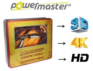 Powermaster 2Metre Full HD 4K 3D Örgülü HDMI Kablo