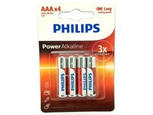 PHILIPS Power Alkalin 4xAAA 1.5Volt İnce Kalem Pil LR03