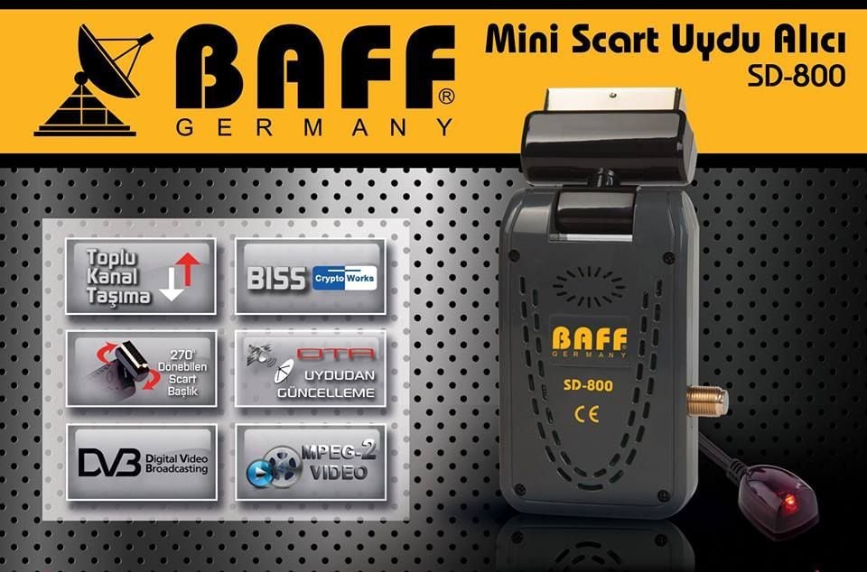 BAFF SD-800 Mini Scart Uydu Alıcısı