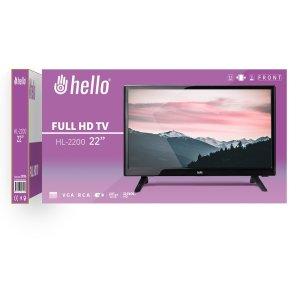 Hello HL-2200 22'' Full HD LED TV Monitör Vga-HDMI-Rca Girişli