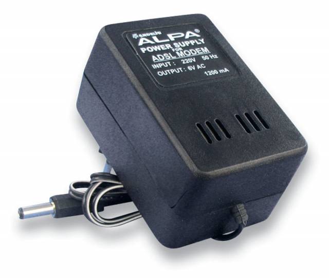 6Volt DC 1200mA Modem Adaptörü