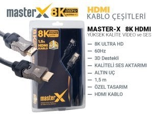 MasterX 8K 60Hz Ultra HD 1.5Metre HDMI Kablo