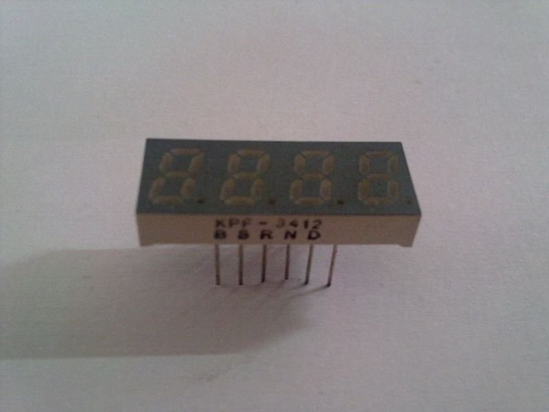 7mm 4lü Anot Display Kırmızı KPF3412BSRND