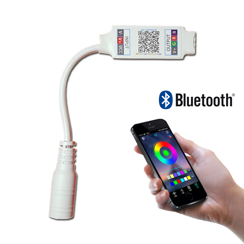 Powerlux Bluetoothlu RGB Şerit Led Kontrol 6A 5-24V