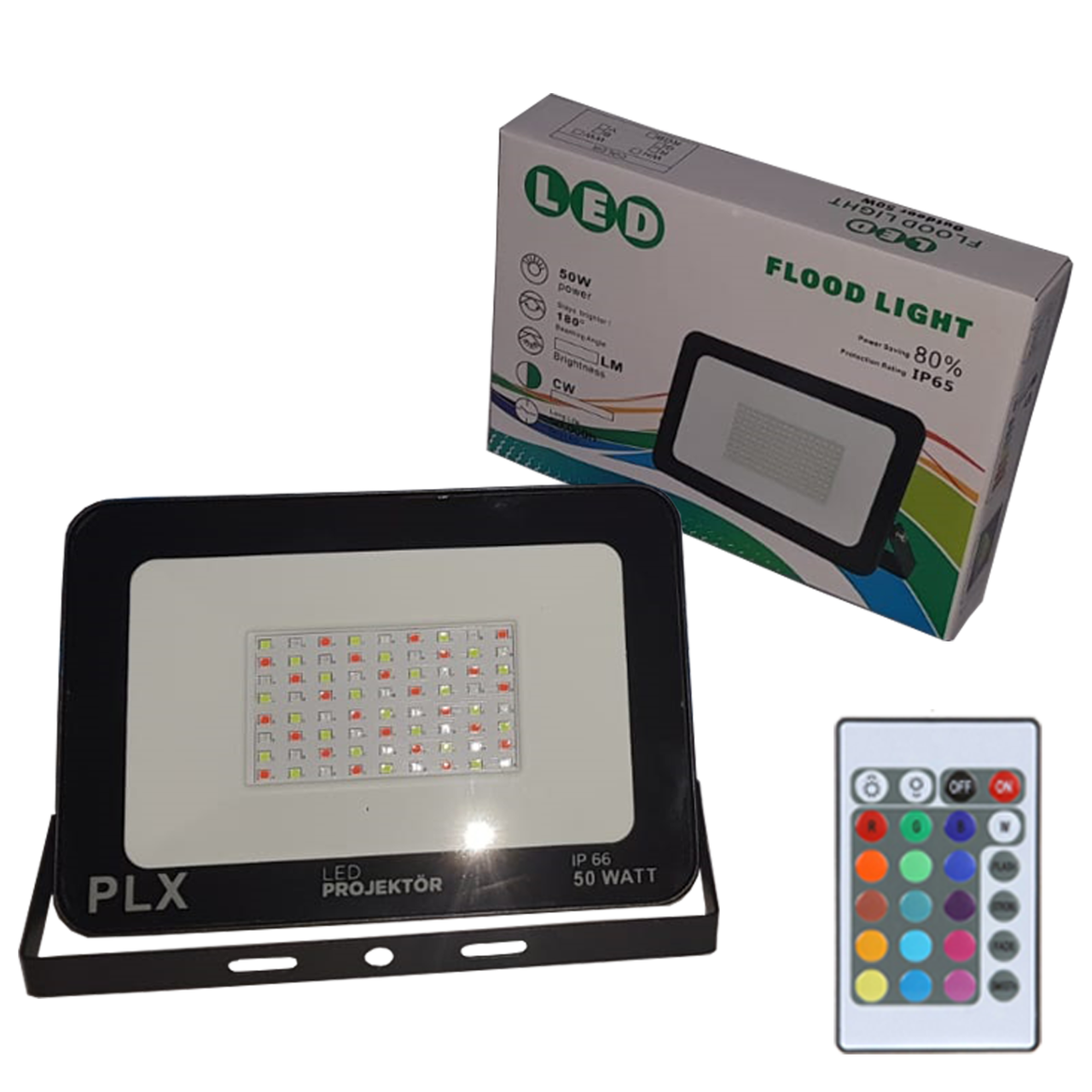PJ1105 50 Watt RGB Led Tablet Projektör IR Kumandalı