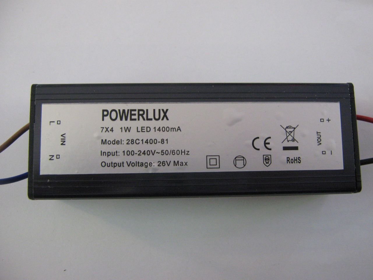 9-26 volt 1400mA Powerlux AT28C1400-81