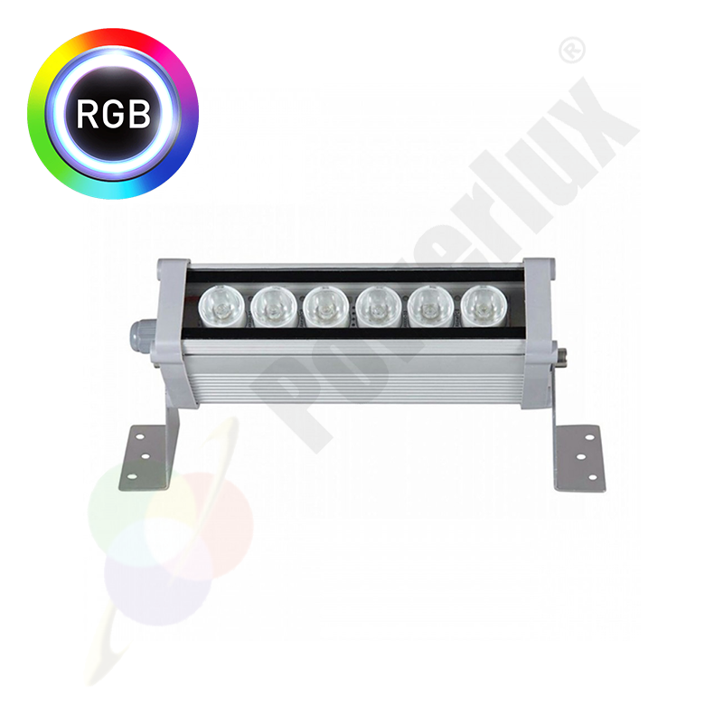 Powerlux Wallwasher - Dış Cephe Aydınlatma - Duvar Boyama 20 Cm 6 Watt RGB