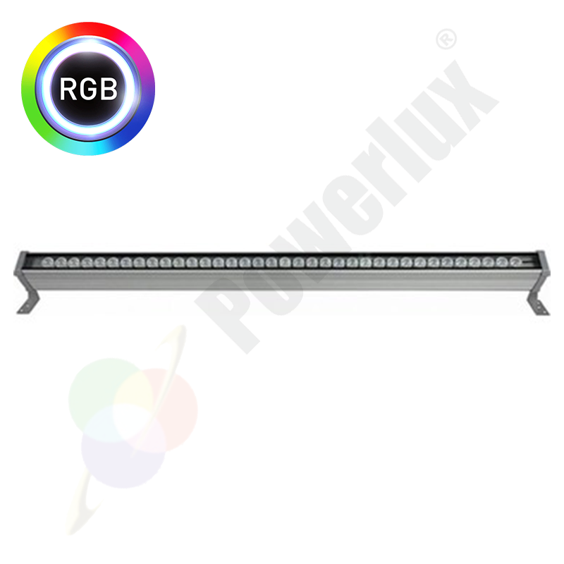 Powerlux Wallwasher - Dış Cephe Aydınlatma - Duvar Boyama 100 Cm 36 Watt RGB