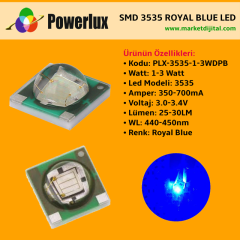 Powerlux Smd 3535 Royal Blue Led 1-3 Watt